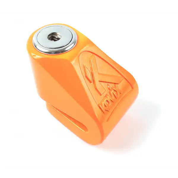Bloccadisco mini Kovix kn1 perno 6mm arancione fluo