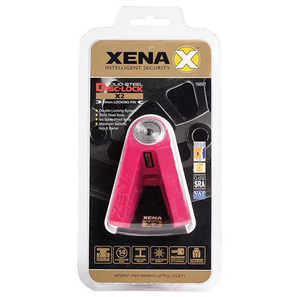 Bloccadisco Xena x2 in acciaio inox perno 14mm Rosa