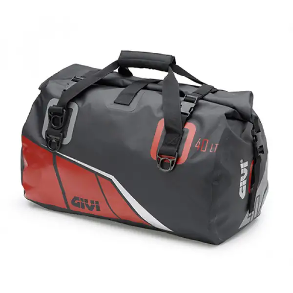 Borsa da sella Givi EA115 40lt Rosso Grigio Argento Riflettente