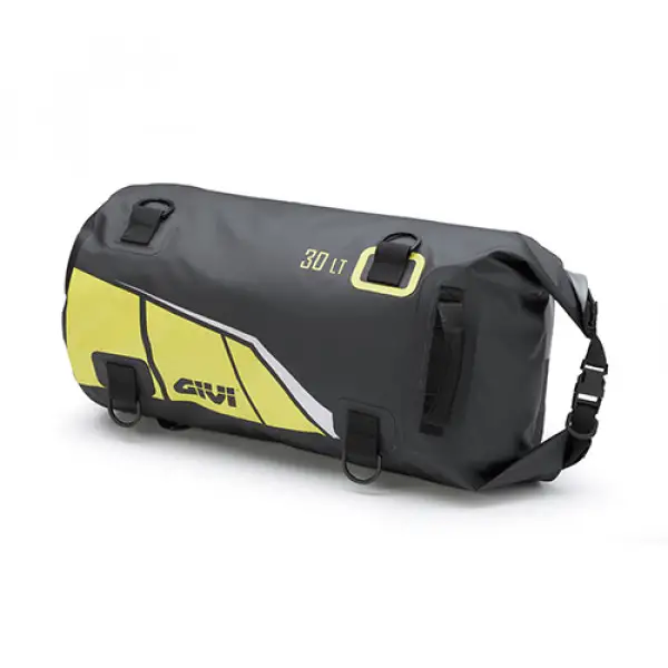 Borsa rullo impermeabile da sella Givi EA114 30lt Giallo Grigio Argento riflettente