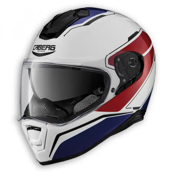 Casco integrale Caberg Drift Tour bianco blu rosso