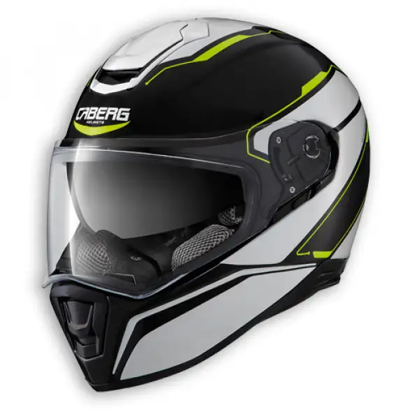 Casco integrale Caberg Drift Tour nero bianco giallo fluo