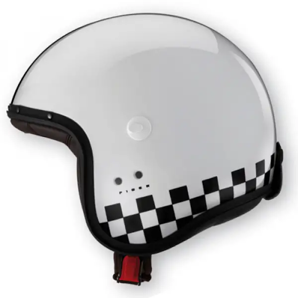 Casco jet Caberg Freeride Indy Bianco Nero