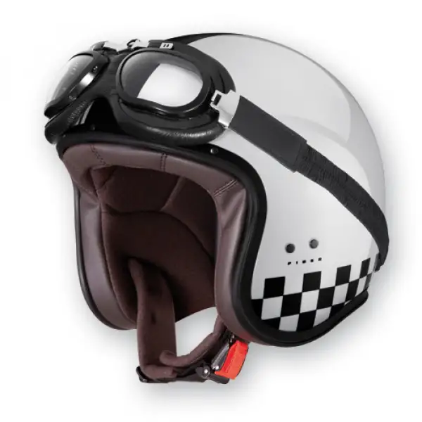 Casco jet Caberg Freeride Indy Bianco Nero