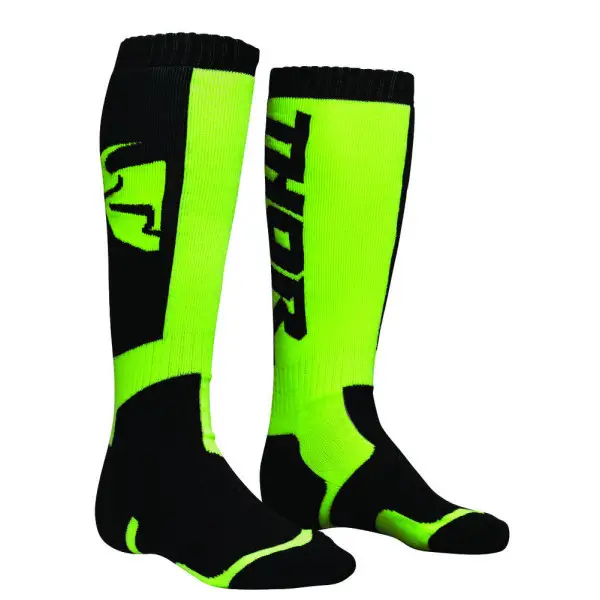 Calze bambino Thor Youth MX S8Y Nero Verde Lime