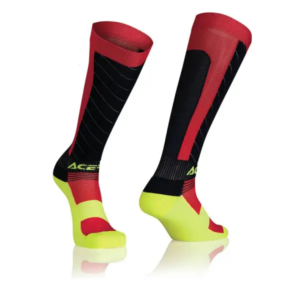 Calze tecniche Acerbis MX X-Flex Compression Blu Rosso