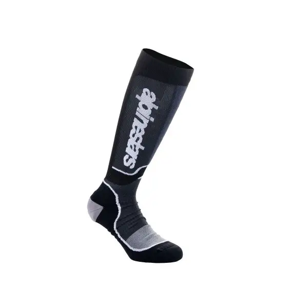 Calze tecniche bambino Alpinestars YOUTH MX PLUS SOCKS Nero Bianco