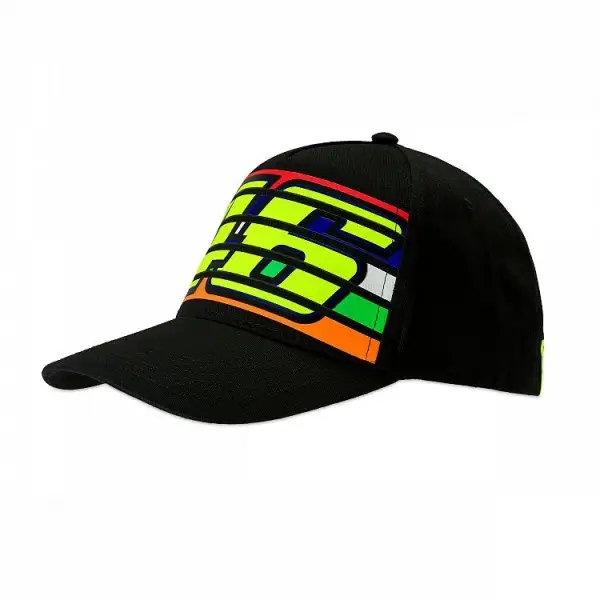 Cappellino VR46 46 STRIPES Nero