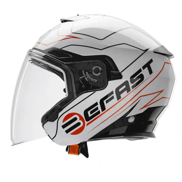 Casco jet Befast Thunder Bianco Rosso