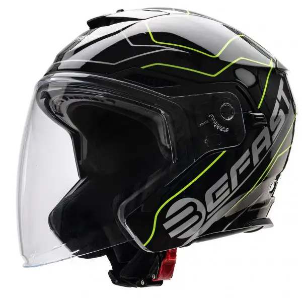 Casco jet Befast Thunder Nero Giallo