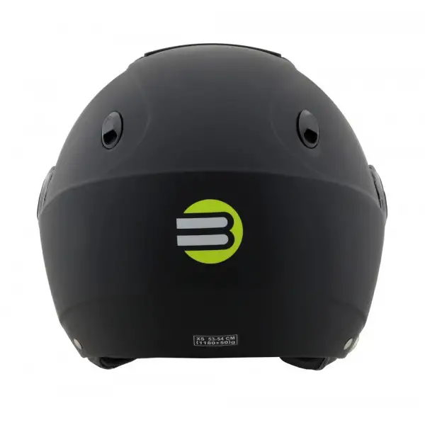 Casco demi-jet Befast Midi J nero opaco