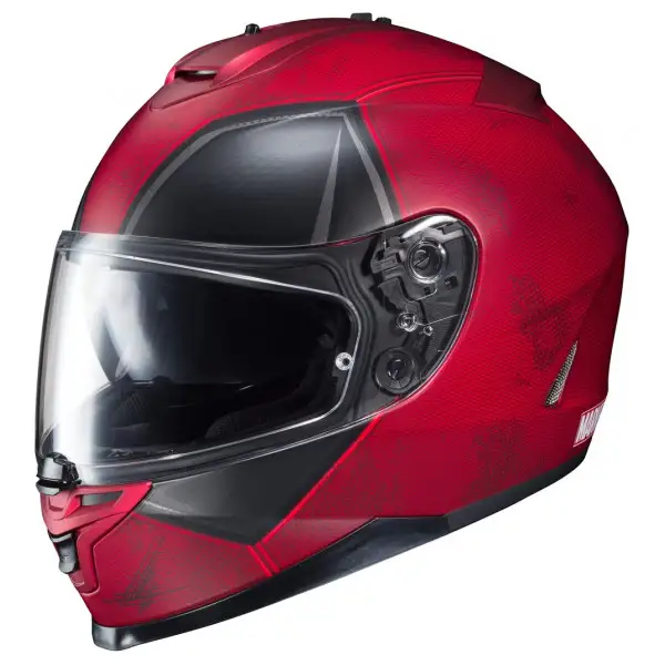 Casco integrale HJC IS 17 Marvel Deadpool rosso nero