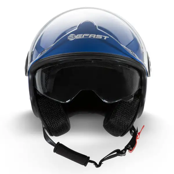 Casco jet Befast Rapid II doppia visiera Blu Opaco