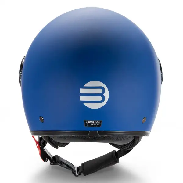 Casco jet Befast Rapid II doppia visiera Blu Opaco