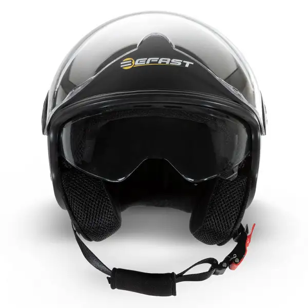 Casco jet Befast Rapid II doppia visiera Nero Opaco