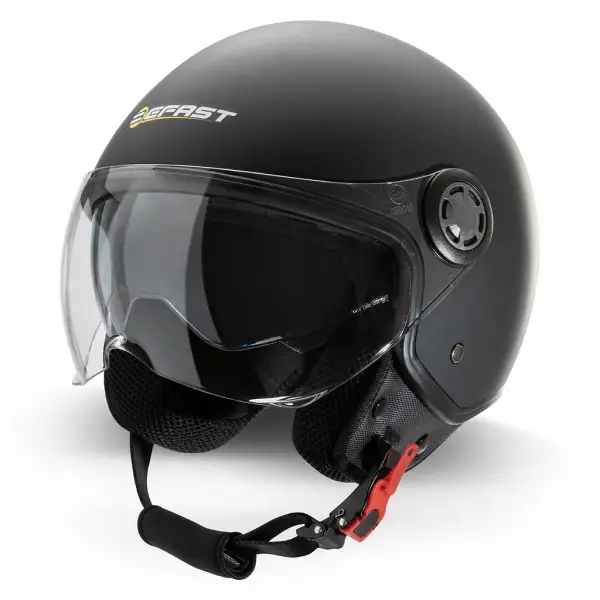 Casco jet Befast Rapid II doppia visiera Nero Opaco