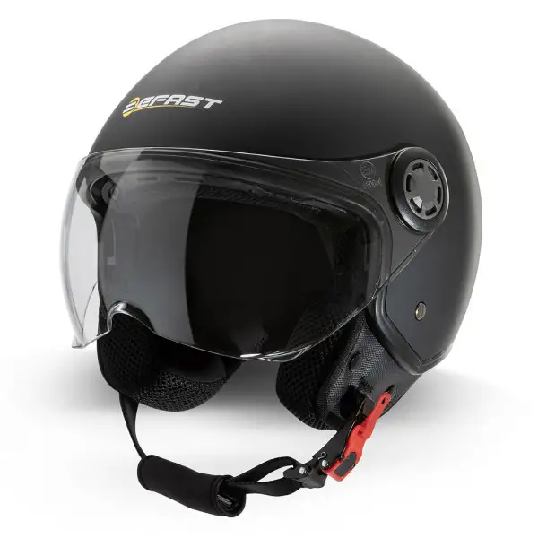 Casco jet Befast Rapid II doppia visiera Nero Opaco