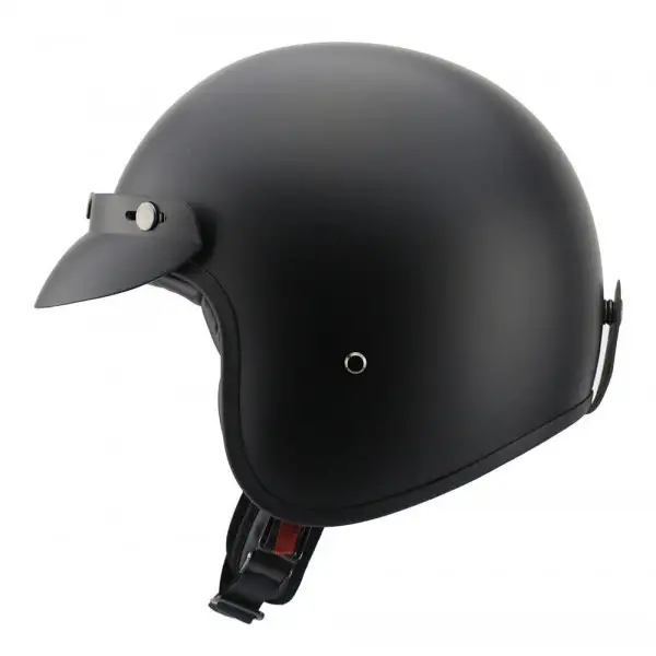 Casco jet Carburo Epic II EXTRA FIT in fibra Nero