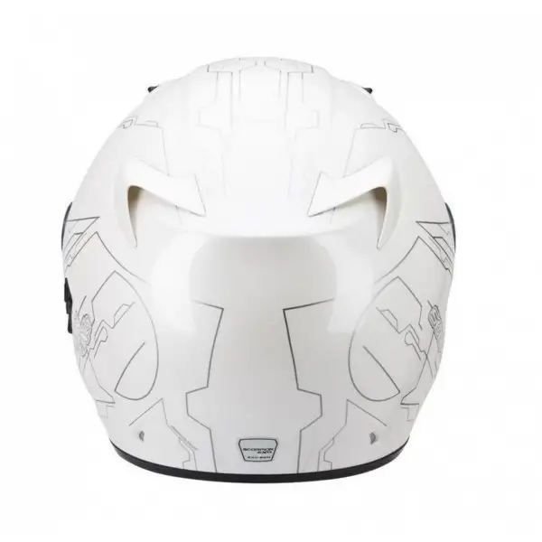 Casco jet Scorpion Exo 220 Ion Bianco Argento