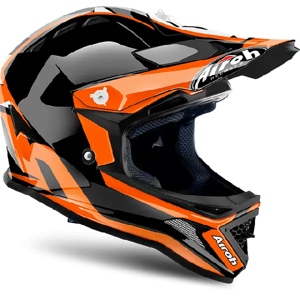 Casco bambino cross Airoh Archer Chief arancio lucido