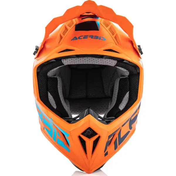 Casco cross Acerbis IMPACT STEEL CARBON in carbonio Arancio