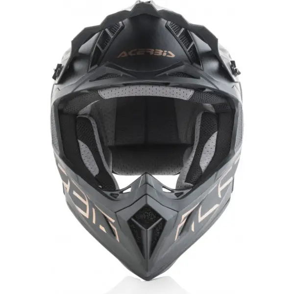 Casco cross Acerbis IMPACT STEEL CARBON in carbonio Oro