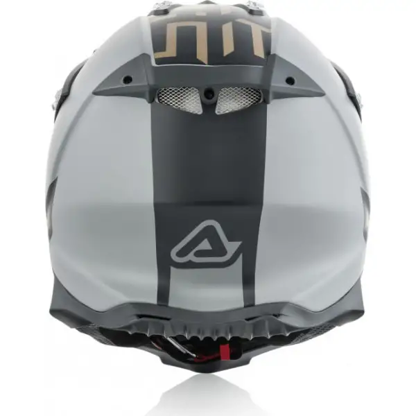 Casco cross Acerbis IMPACT X-RACER VTR in fibra Grigio Oro