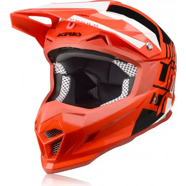 Casco cross Acerbis Profile 4 Rosso Bianco Nero