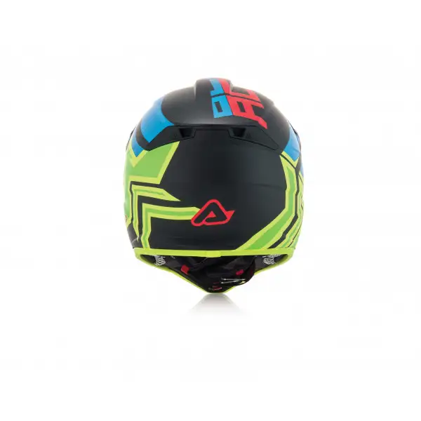 Casco cross Acerbis Snapdragon Profile 3.0 nero rosso verde fluo