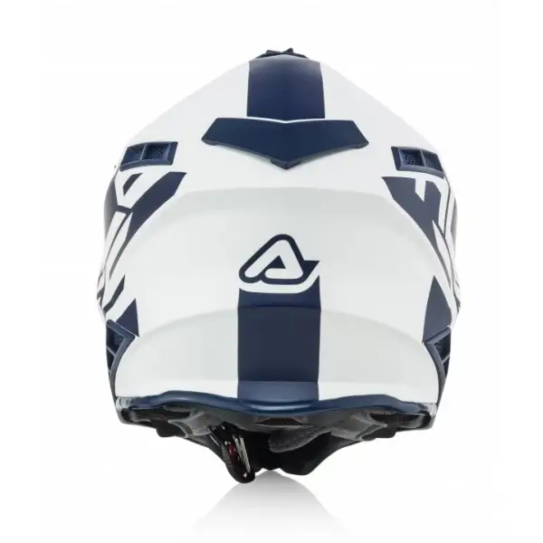 Casco cross Acerbis X-PRO VTR in fibra Bianco Blu