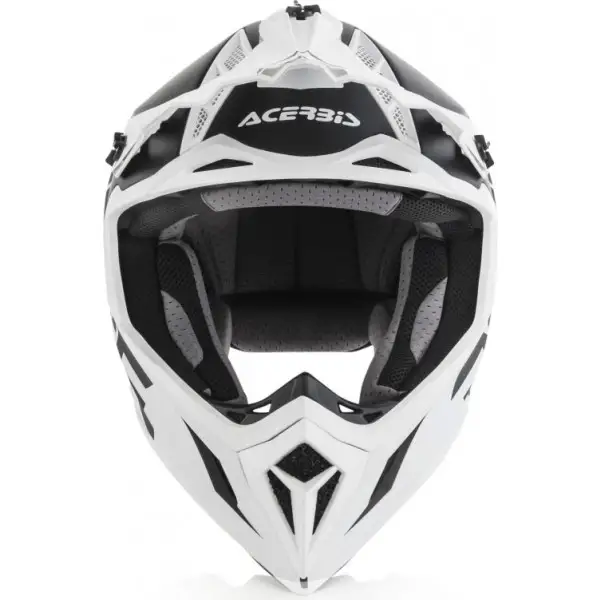 Casco cross Acerbis X-PRO VTR in fibra Nero Bianco