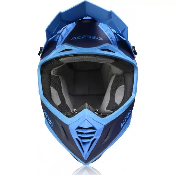 Casco cross Acerbis X-Track VTR in fibra Blu