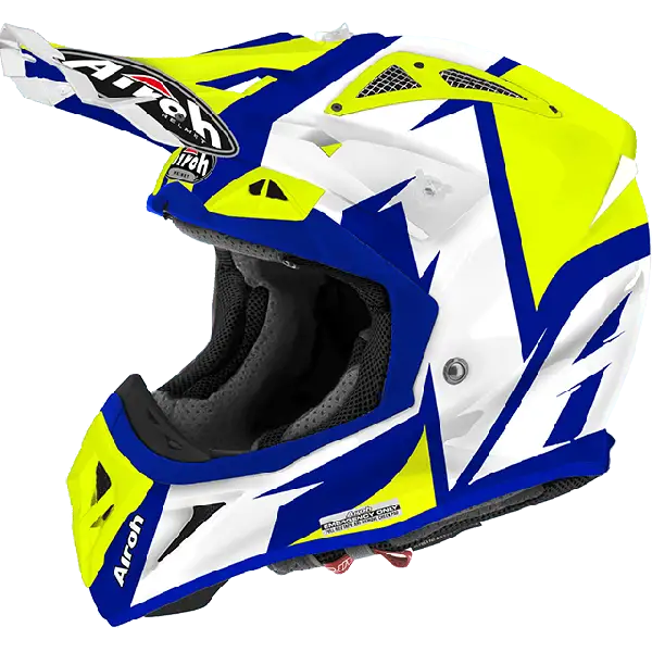 Casco cross Airoh Aviator 2.2 Steady giallo lucido