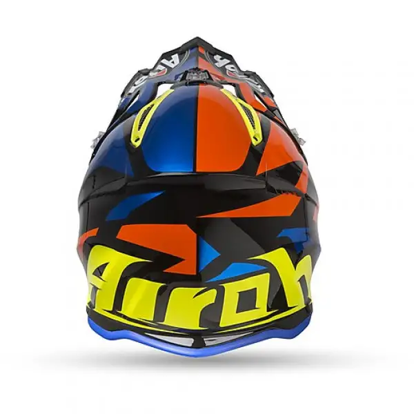 Casco cross Airoh Aviator 2.3 AMS2 Great in fibra Blu Cromato