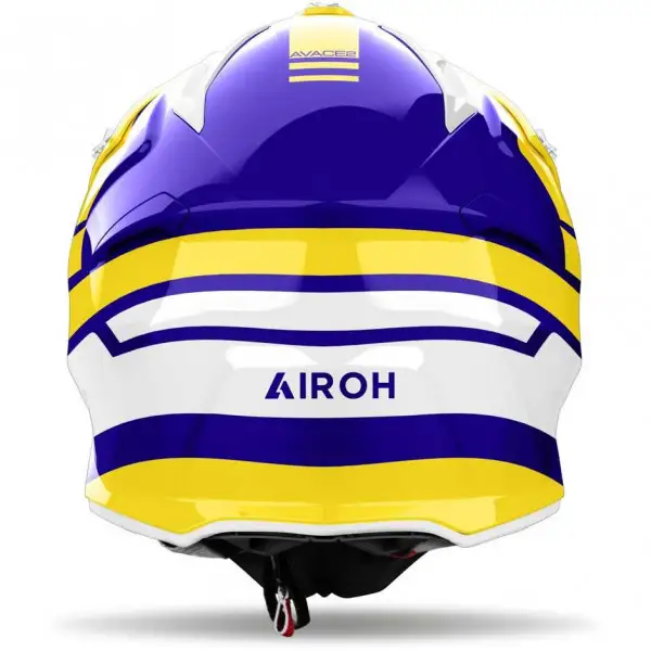 Casco cross Airoh AVIATOR ACE 2 SAKE in fibra Giallo lucido
