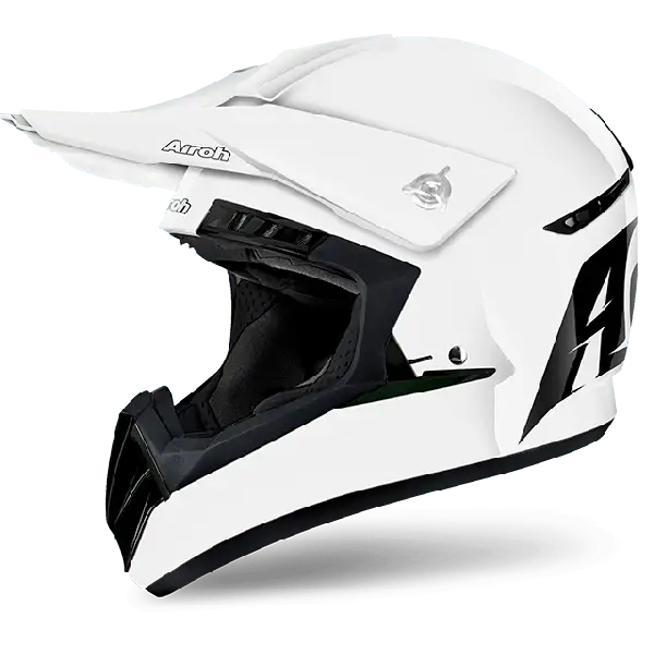 Casco cross Airoh Switch Color bianco lucido