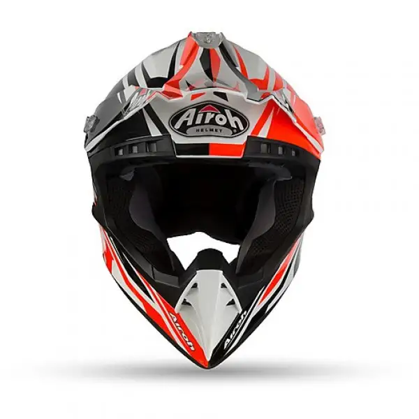 Casco cross Airoh Switch Impact Arancio Lucido