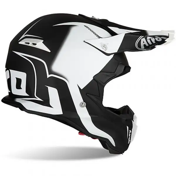 Casco cross Airoh Terminator Open Vision Slider in fibra Nero Opaco