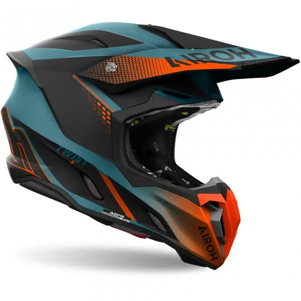 Casco cross Airoh TWIST 3 SHARD Arancione opaco