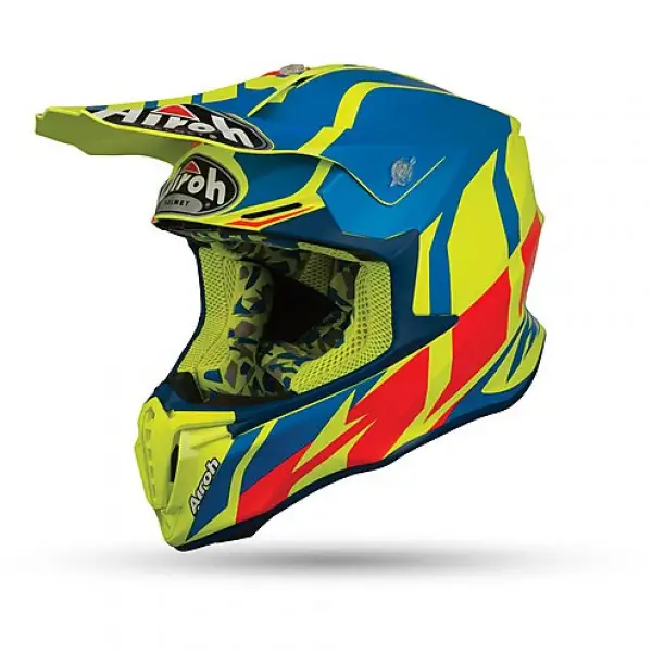 Casco cross Airoh Twist Great Azzurro Opaco