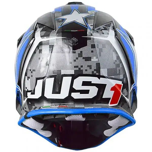 Casco cross bambino Just1 J32 Pro Moto X blu