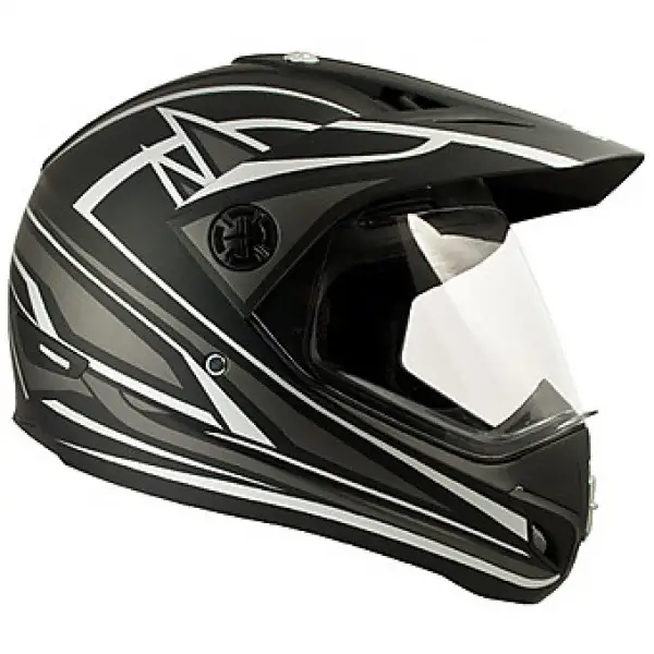 Casco cross CGM 602G Assen Nero Gommato