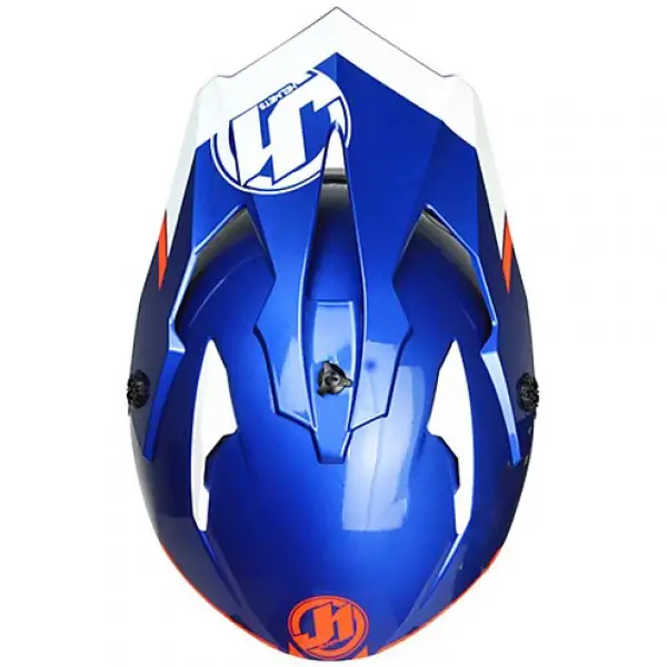 Casco cross e enduro Just1 J14 Adventure Line in carbonio blu