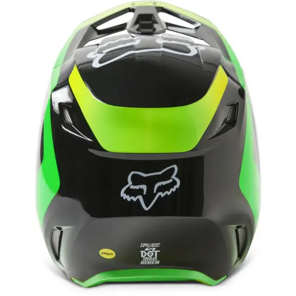 Casco cross Fox Racing V1 Dpth Nero Verde