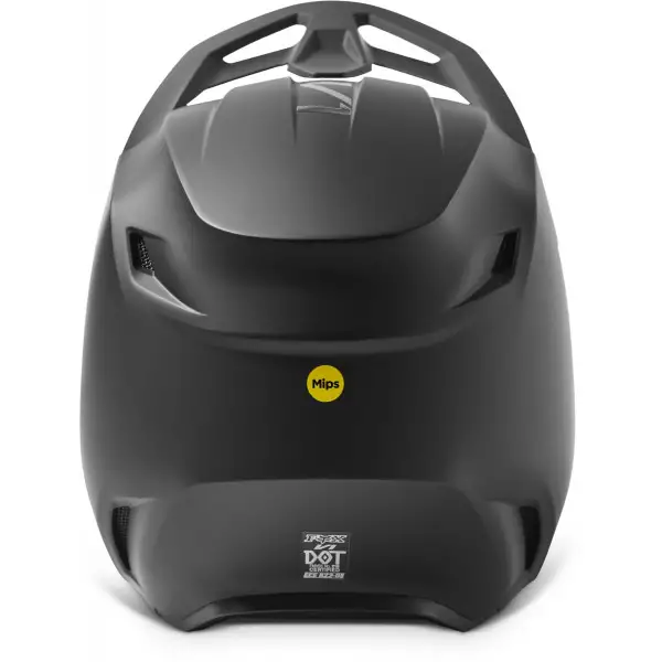 Casco cross Fox Racing V1 Solid Nero Opaco