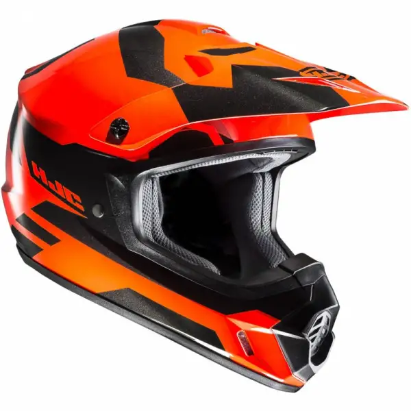 Casco cross HJC CS-MX II PICTOR MC6H Nero Rosso Arancio