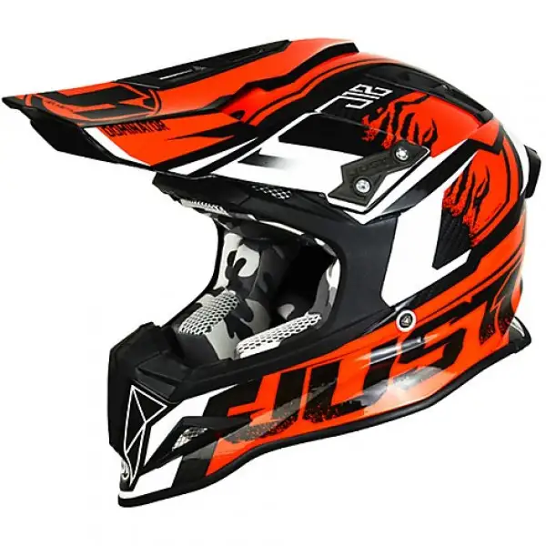 Casco cross Just1 J12 Dominator in carbonio arancione