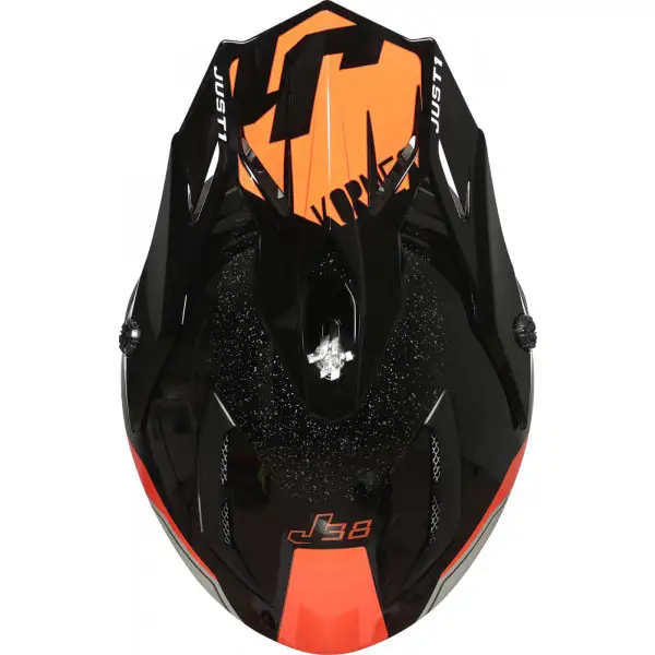 Casco cross JUST1 J38 KORNER Arancio Nero