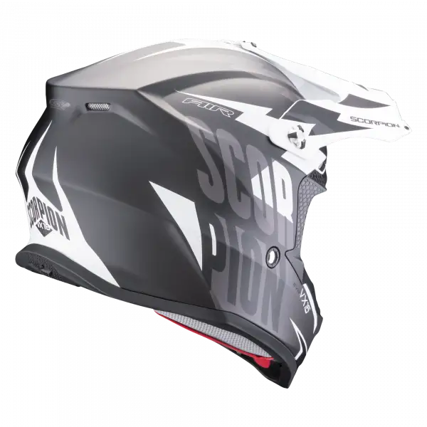 Casco cross Scorpion VX 16 EVO AIR SLANTER Nero Argento
