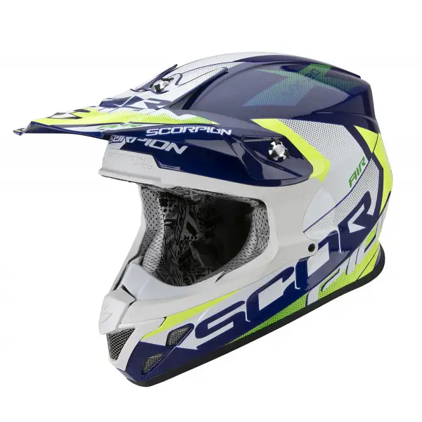 Casco cross Scorpion VX 20 Air Tactik Blu Verde